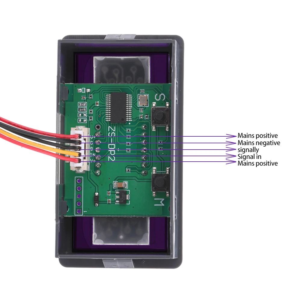 DC3-15V 5 Digitale Led Rode Toerenteller Meter Toerenteller Toerental Meter Snelheidssensor Digitale Frequentie Meter Snelheidsmeter Voor Borstelloze Motor