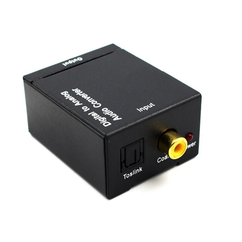 Adaptador óptico Coaxial Toslink, convertidor de Audio Digital a analógico, RCA, L/R, 3,5 Mm, con micrófono N-813 2 piezas