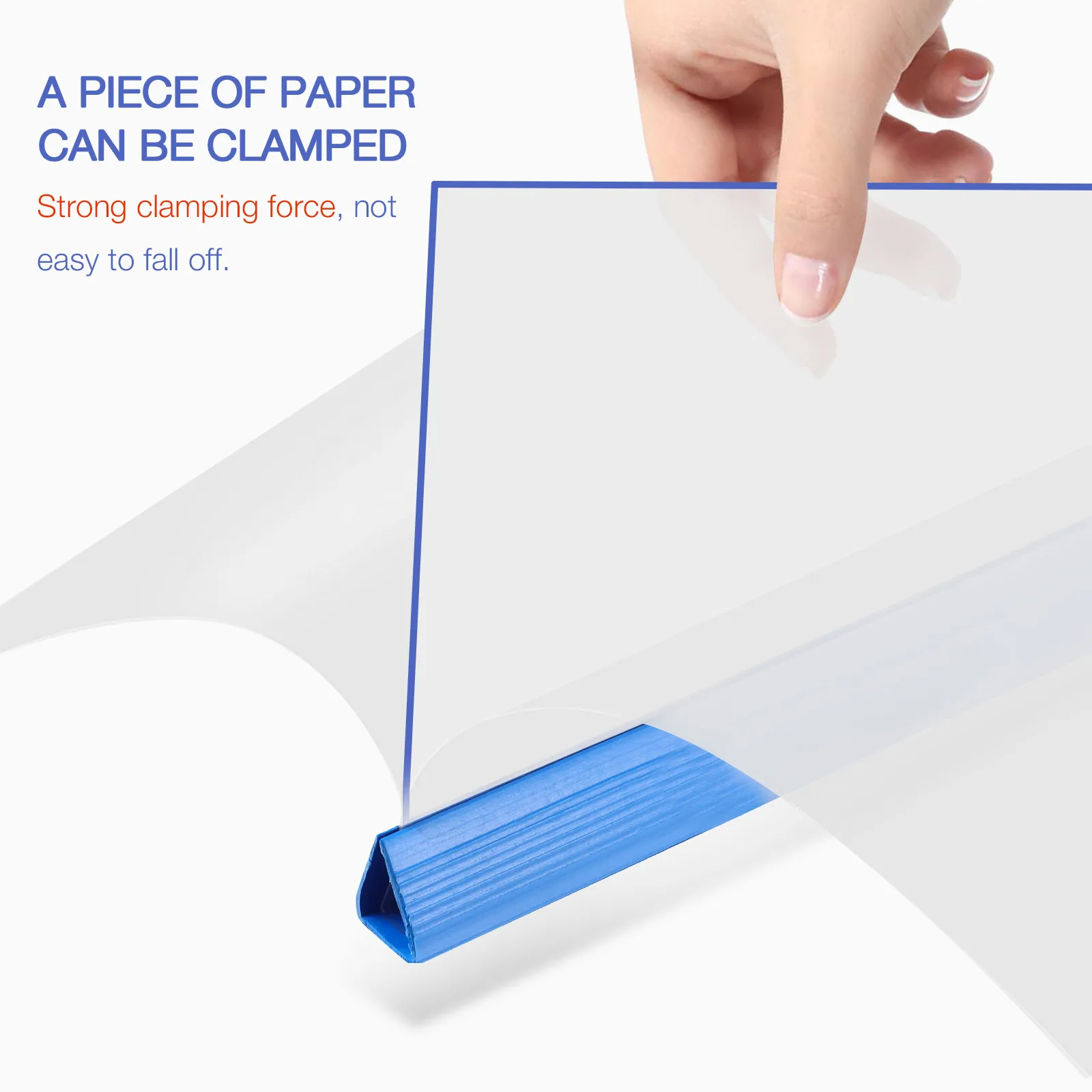 10 Pcs Test Paper Clips Document A4 Rod Clamps File Organizer Draw Folders Office Plastic Lever