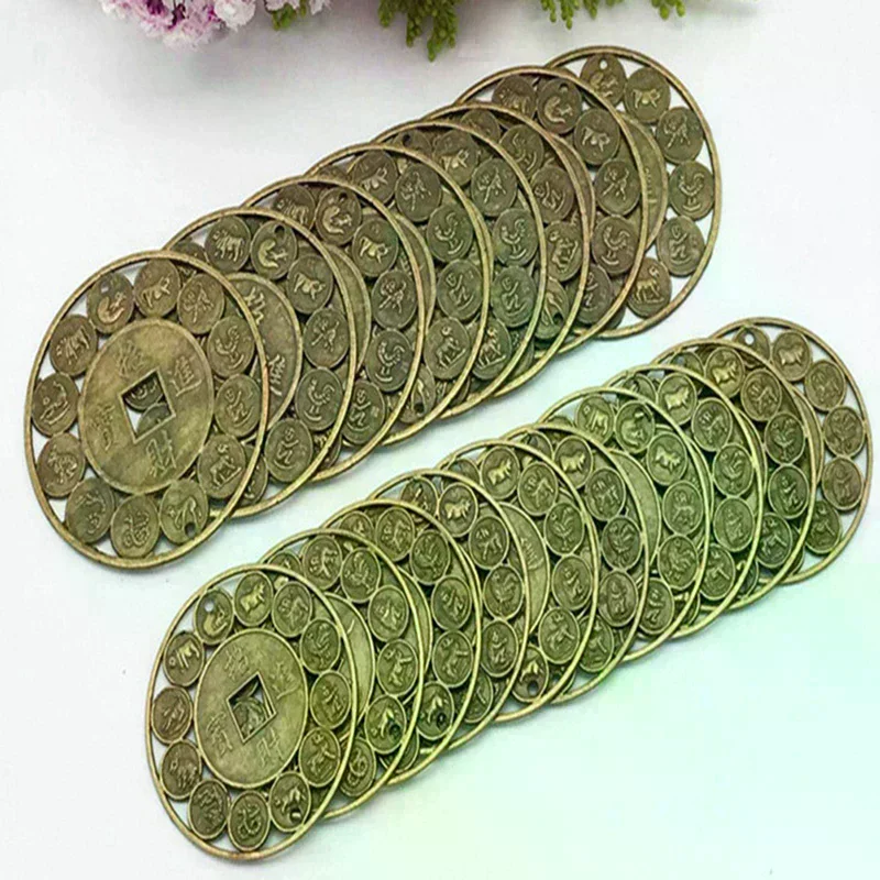 s for Good Luck Feng Shui Coins  Money Prosperous Protection Zinc Alloy Auspicious Chinese Coins Of Luck 2pcs