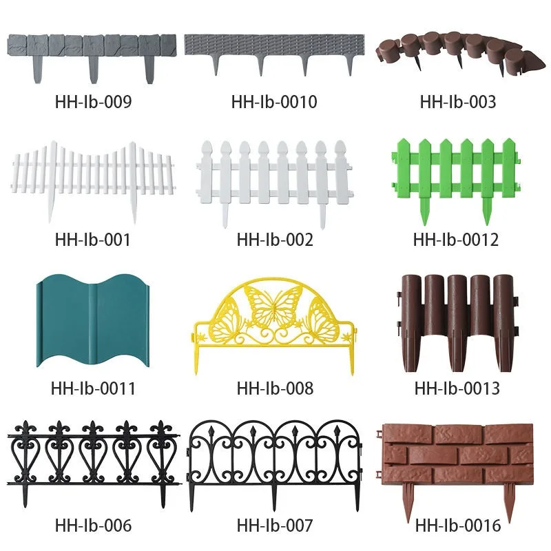 European style plastic plug-in guardrail fence