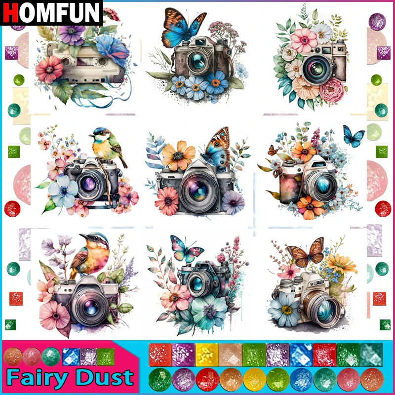 HOMFUN Fairy Dust 5d Diamond Painting Full Square/Round 