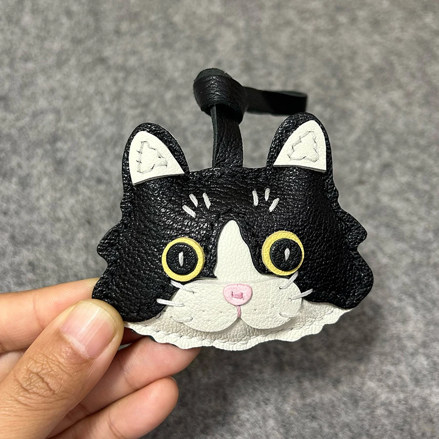 

Регдолл из натуральной кожи, кукла-кошка, брелок, подвесное украшение, пара кукол, милый подарок, праздничный телефон, сумка для наушников, кулон