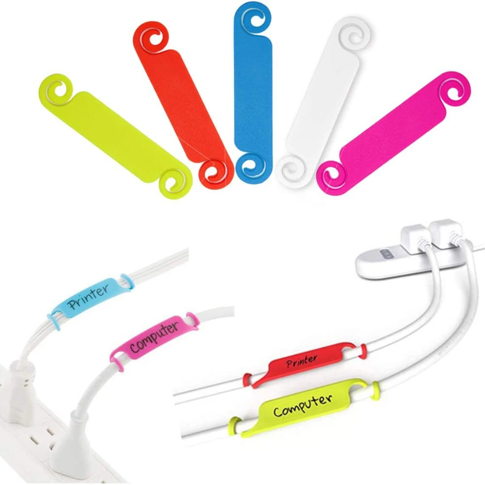 Cable Labels Multicolor Cable Identification Marks Wire Management Wire Organizing Management Labels Color Markers Organiser