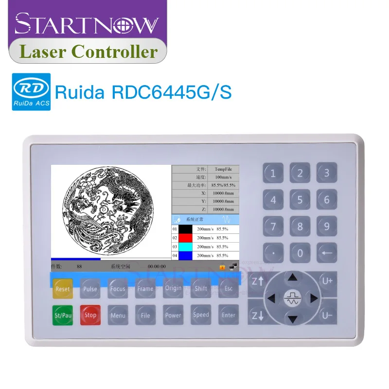 Imagem -02 - Painel do Controlador do Laser do Co2 de Ruida Mainboard Rdc6445g Rdc6445s