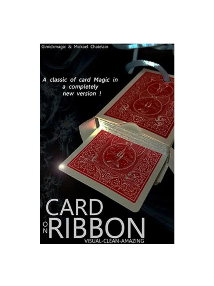 

Card on Ribbon (Gimmick+DVD) by Mickael Chatelain - Magic Tricks,Card Magic Props,Illusion,Mentalism,Close up,Fun Street Toys