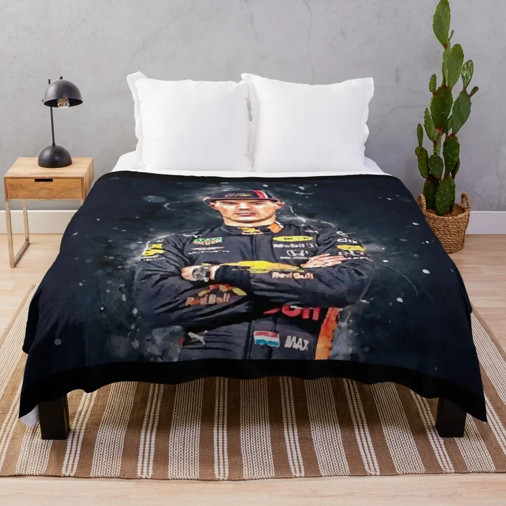 

Max Verstappen Throw Blanket Kid'S sofa bed Hair Soft Big Blankets