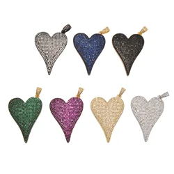 Heart Pendant Jewelry Making Supplies Love Couple Gift Diy Earrings Necklace Chain Parts Handmade Fashion Necklaces 2023 Women