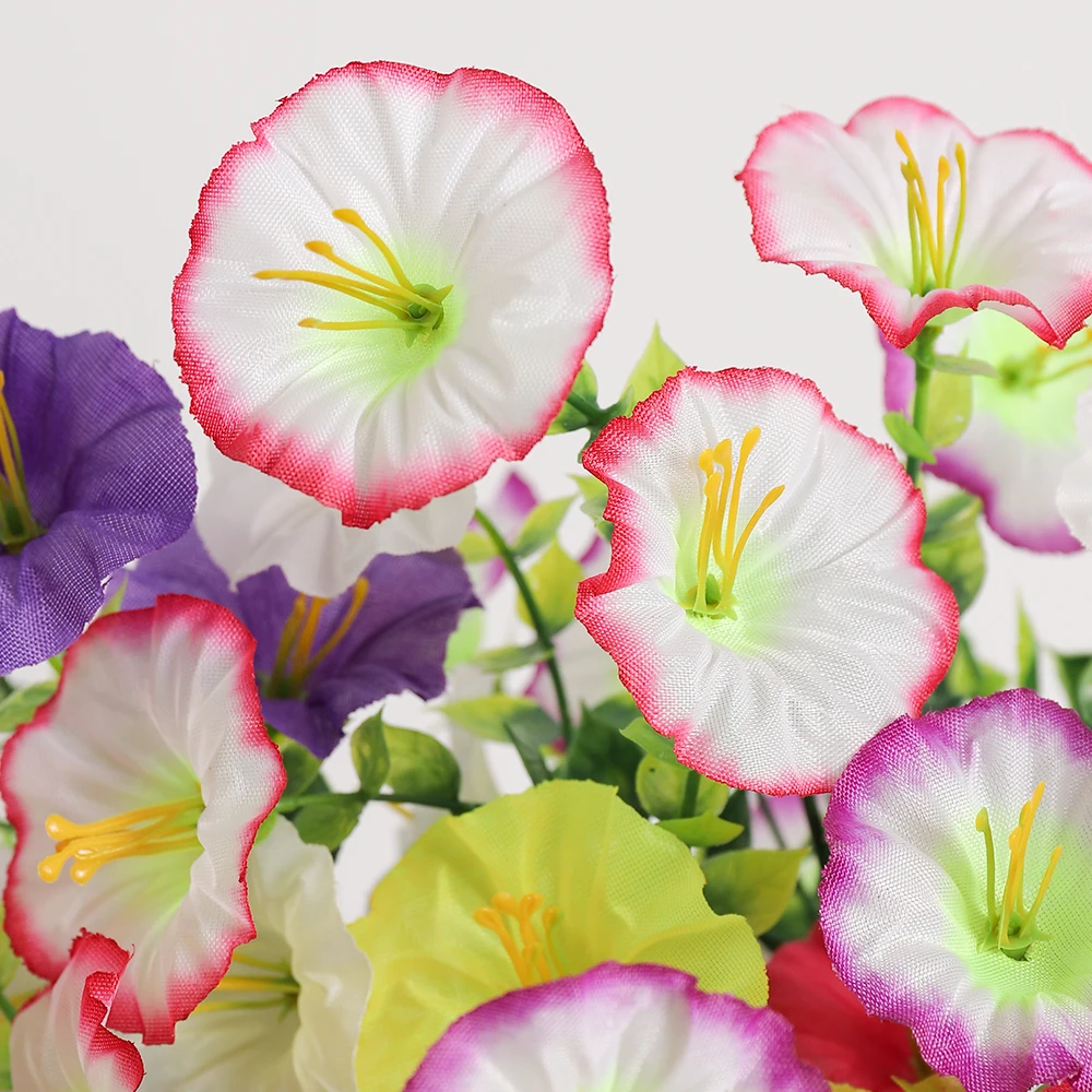 5/10 Stück violette künstliche Blumen, 35 cm, künstliche Blumen für Zuhause, Raumdekoration, Garten, Hochzeitsdekoration, Blumenkorb für den Außenbereich – Detail 7