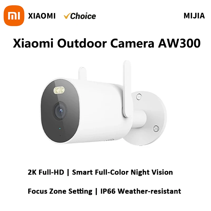 

Уличная камера Xiaomi AW300 IP66 2K IP66 полноцветная домашняя камера ночного видения IP-камера видеонаблюдения камера безопасности обнаружения