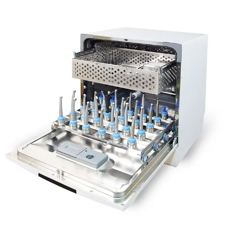 for Electric Dental Handpiece Disinfection and Lubrication System 30 Handpiece Cleaning Drying Oiling Machine LCD Screen CE