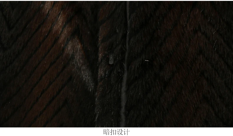 Nerazzurri Winter Extra Long Thick Warm Luxury Elegant Striped Fluffy Faux Mink Fur Coat Women Stand Collar Maxi Overcoat 2022