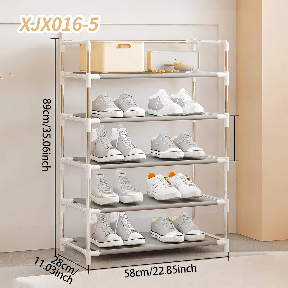 Multi-Layer Shoe Rack, Easy-To-Assemble Home Shoe Storage Rack, Suitable for Hallways, Bedrooms, Entrances, and Living Rooms, Home Storage and Organization Supplies, Shoe Storage Rack