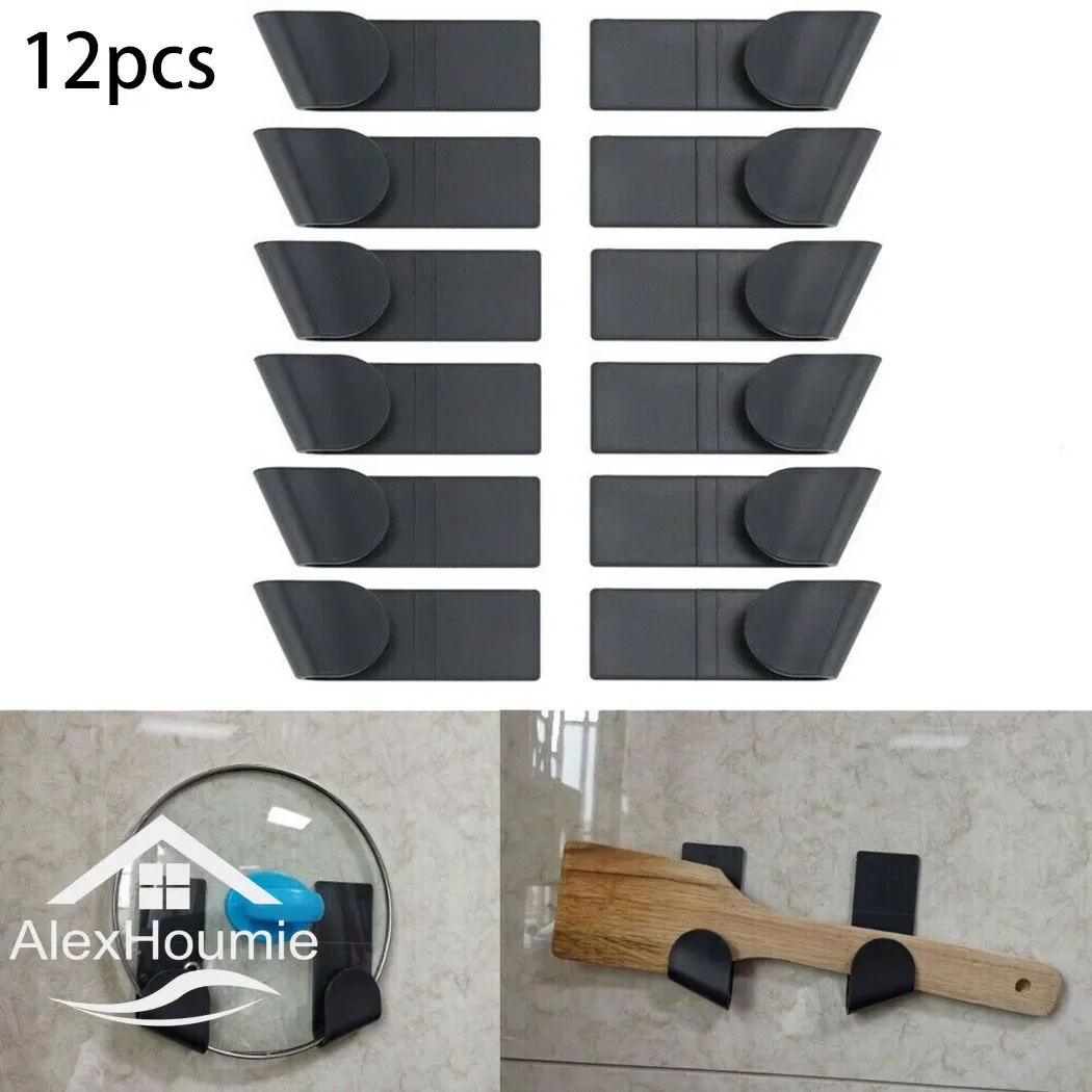 1/2/12 stücke Topf Deckel Halter Wand-Montiert Hängen Halter für Pan Topf Abdeckung Rack Kunststoff Küche lagerung Rack Küche Organizer
