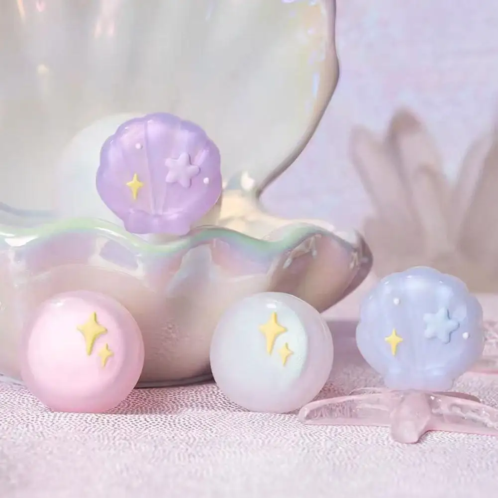 Cute Shell Pearl Silicone Knob Button Caps Replacement Protective Covers For Tamagotchi Paradise Accessory Collectible Toy