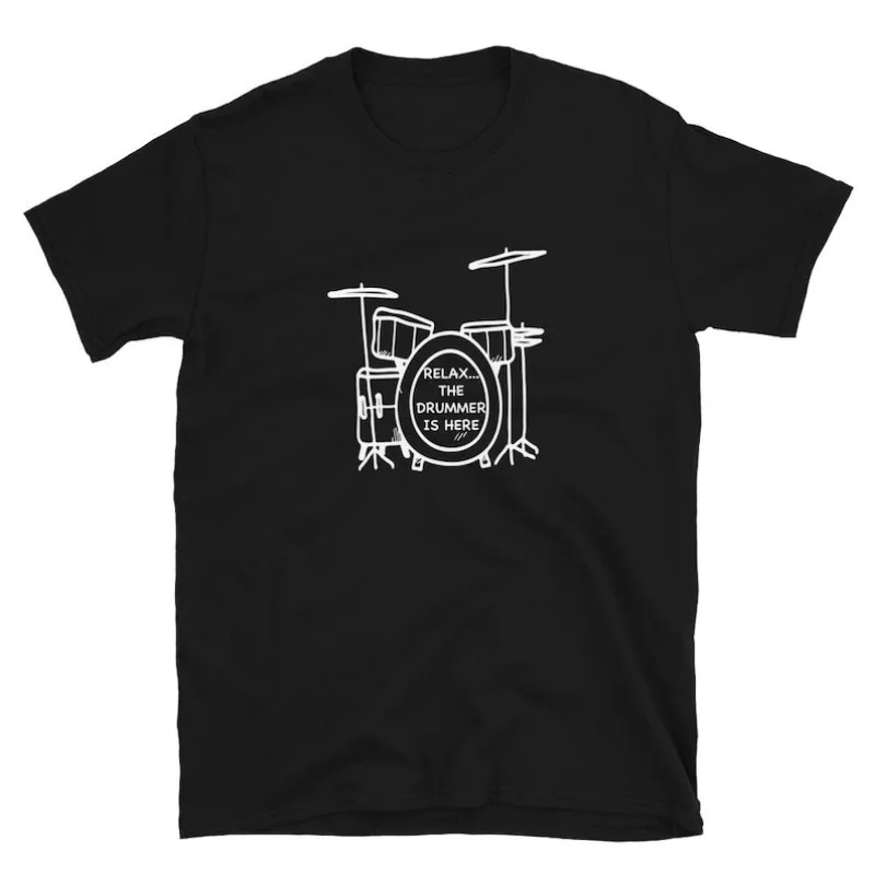 2024 hot sale cool tee men  funny   Relax...The Drummer Is Here.