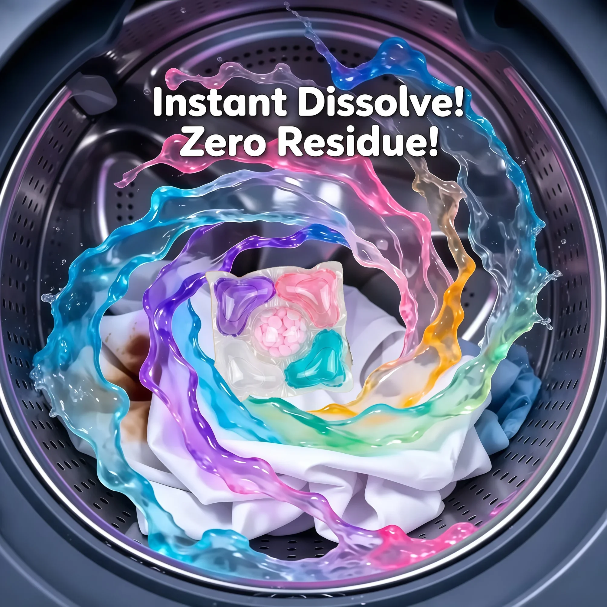 5D Laundry Detergent Pods 8g/pcs 50/100pcs Deep Clean, Fragrance, Softness & Gentle on Hands & Clothes - Portable Laundry