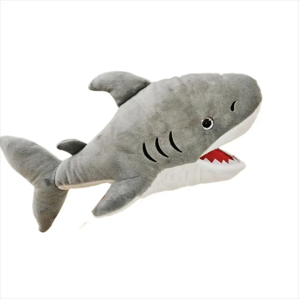 Hand Doll Sea Animal Puppets Stuffed Animal Movable Mouth Plush Shark Puppet Turtle Whale Telling Story Role-Playing