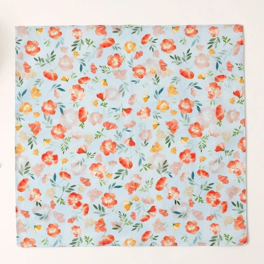 12pcs Vintage Polka Dot Cotton Handkerchiefs, Retro Daily Accessory