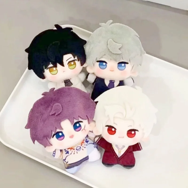 Anime Love And Deepspace Xavier Sylus Rafayel Zayne Cosplay dibujos animados relleno 10cm juguetes ornamento Maumet marioneta regalo de Halloween