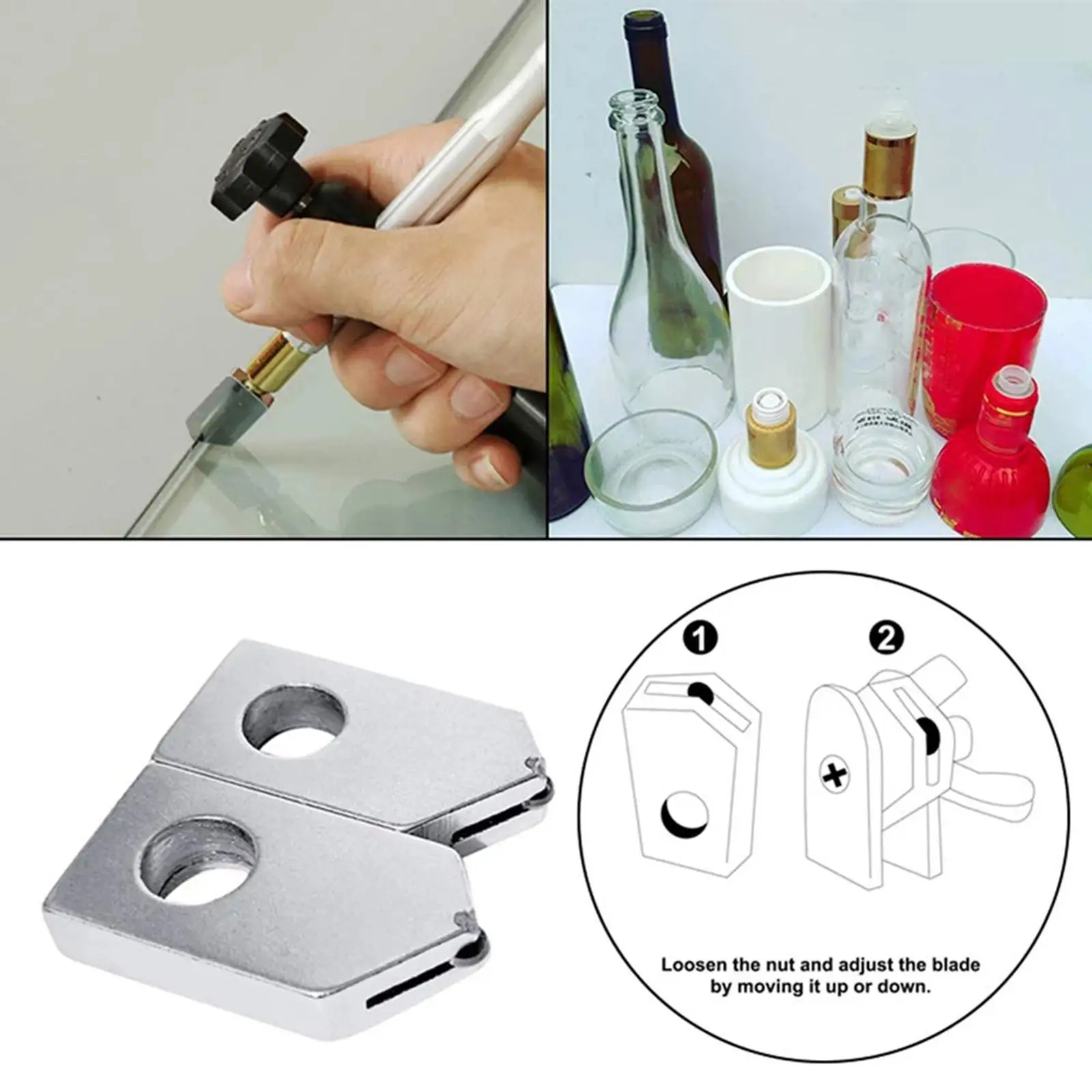 2pcs Replacement Bottle Cutter, Replacement for Bottle & Lens Cutting Machines, Bottle Cutter Machine