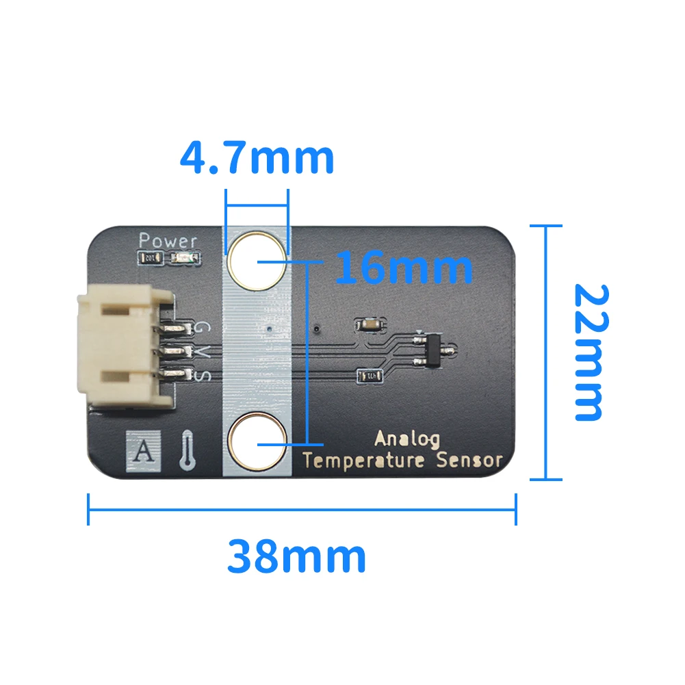 Nl50 Analog Temperature Sensor Module For Temperature Detection, With Reverse - Protection Interface, Suitable For Lego Bricks A