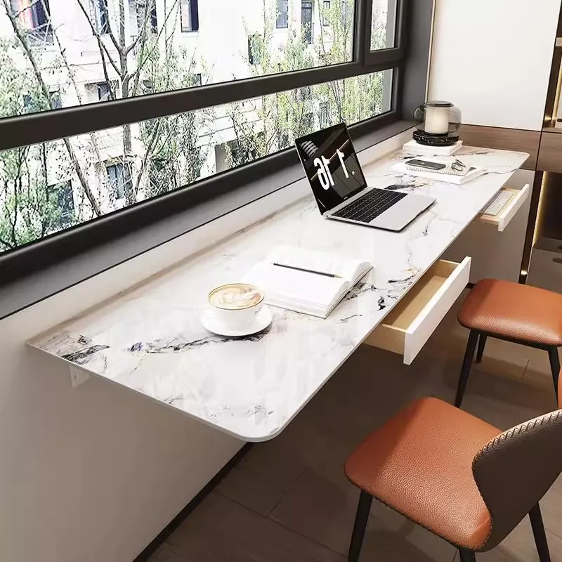 Slate hanging wall table, balcony bedroom bedside workbench home office computer desk