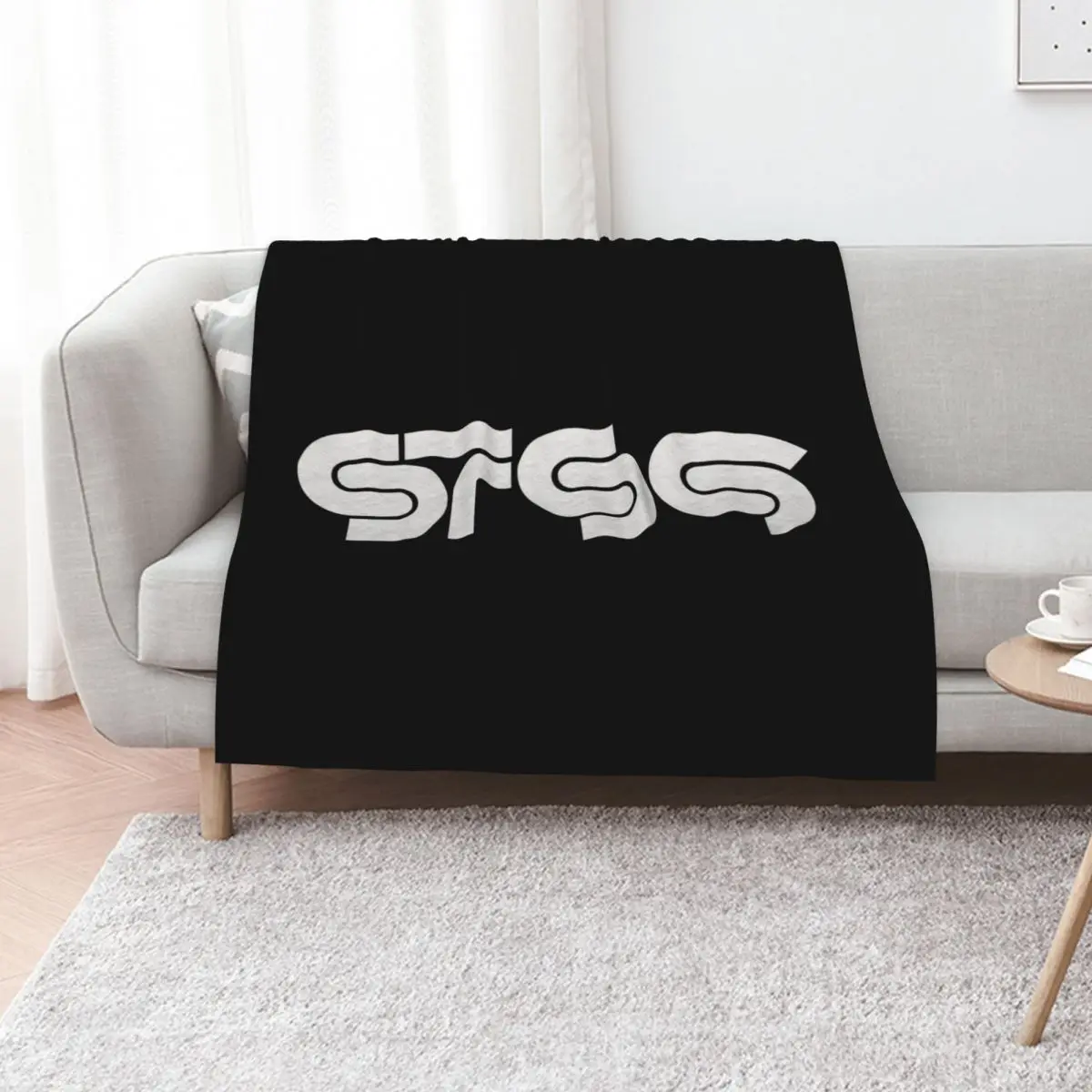 

sts9 white letter Throw Blanket Furry for sofa Winter beds Summer Blankets