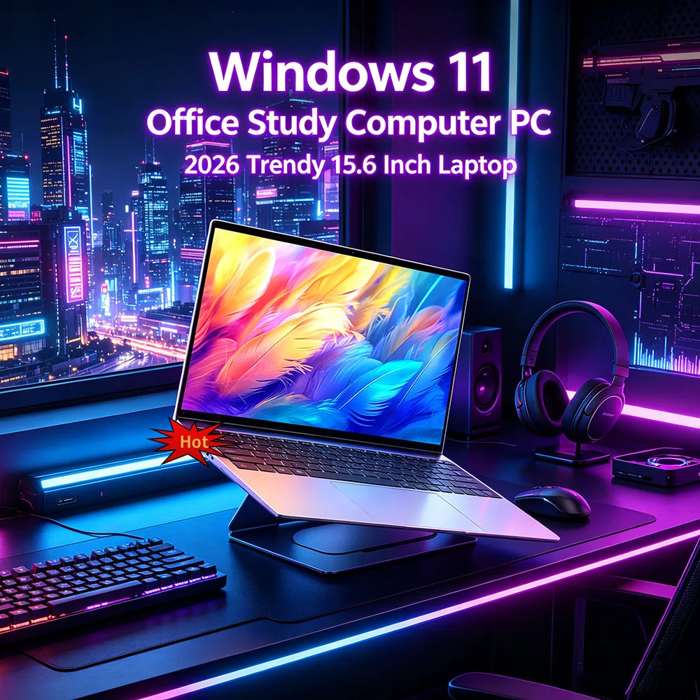 

Inflexible Sturdy 15.6" Portable Laptop Windows11 Notebook 32GB DDR4 2TB SSD Pc Gamer Office Computer Intel 6500Y/Intel I9-9900