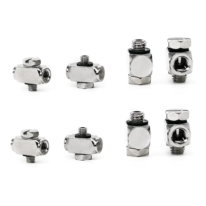 5PCS M3 M5 Female Male Thread 2 3 Way Air Pneumatic Pipe Fitting Connector Adapter Coupling