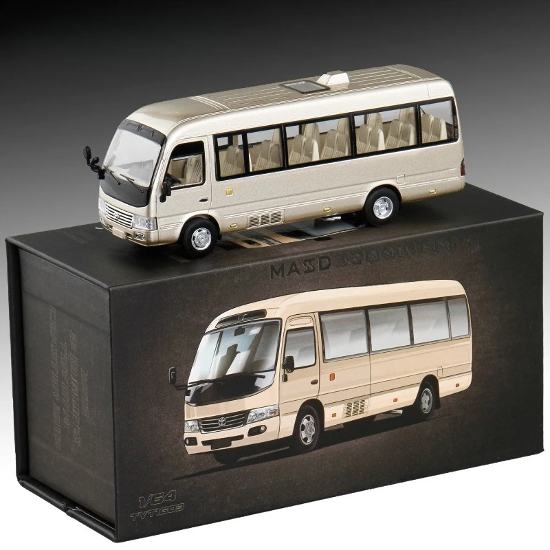 

Моделирование 1:64 Coaster, модель коммерческого автомобиля, литой под давлением металла из сплава, миниатюрная коллекция Voiture, украшение для дома для хобби