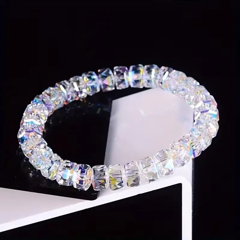 1 Stück Armband aus natürlichem Opal, dehnbares, elastisches Schmuckband, hilft, das emotionale Gleichgewicht zu bewahren. – Detail 5