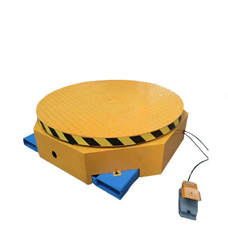 

Easy to operate semi-automatic TurnTable Pallet Wrapper for stretch film