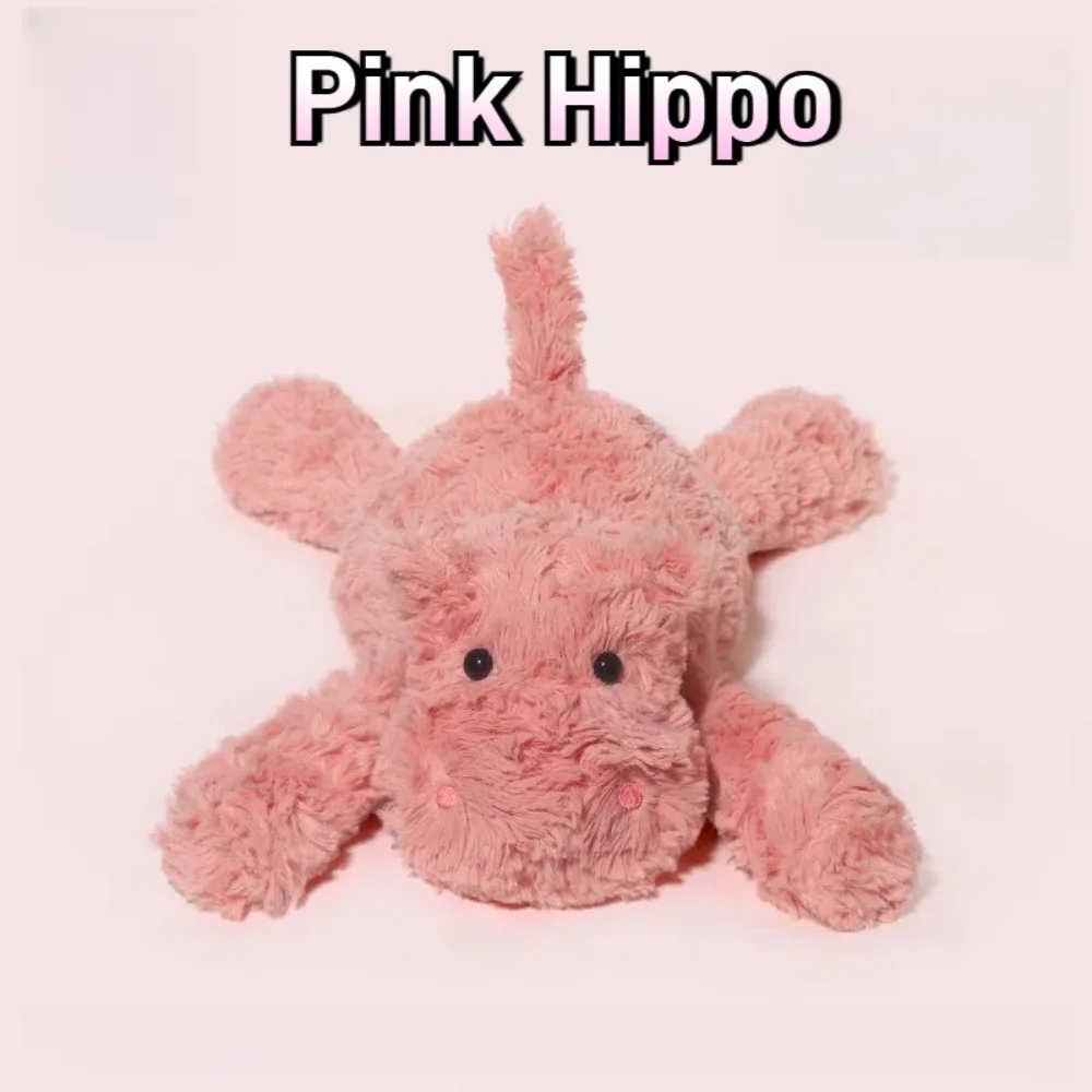 Nuevo muñeco de peluche rosa Moo Deng, hipopótamo de dibujos animados para bebé, muñecos de peluche decorativos de Anime, lindos animales esponjosos, juguetes para niños
