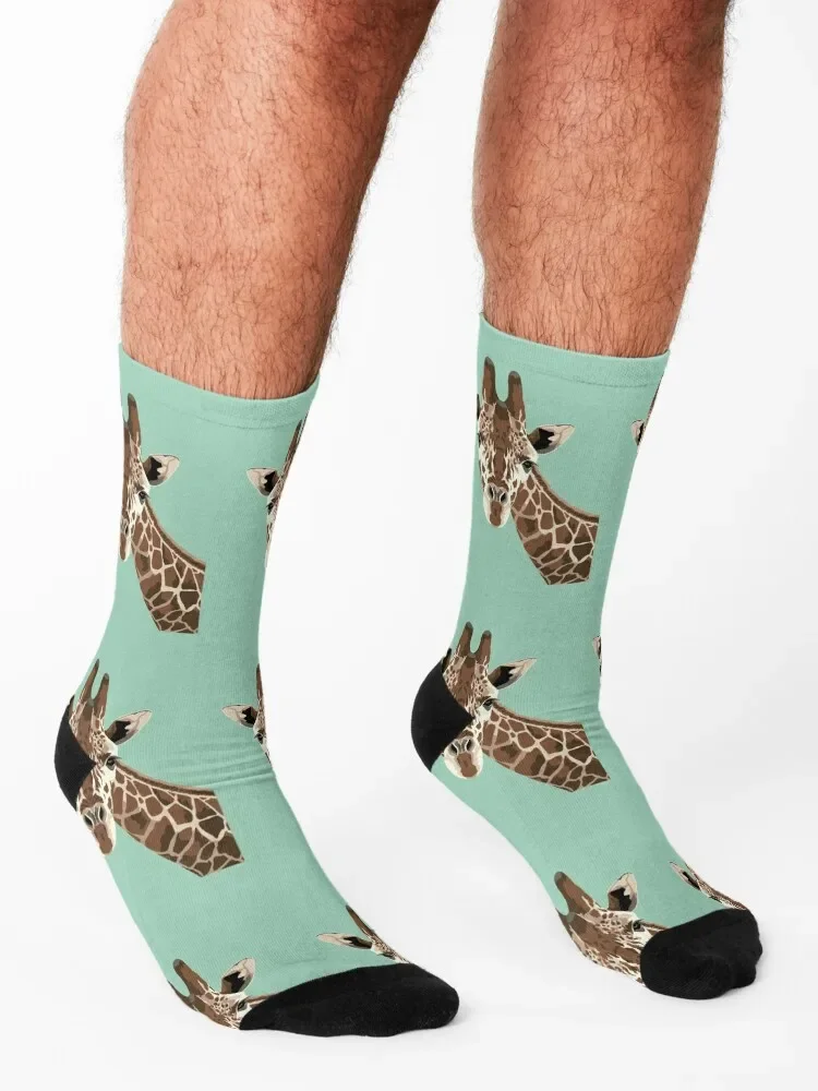 Giraffe portrait Socks funny gifts Men's FASHION Man Socks Women's