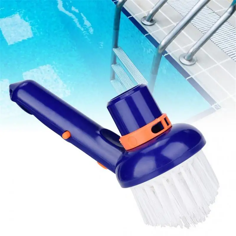 Small Pool Brush Lightweight Pool Corner Clean Brush Handheld Scrub Brush With Fine Bristles For Pool Spa Bathroom Hot Tub And