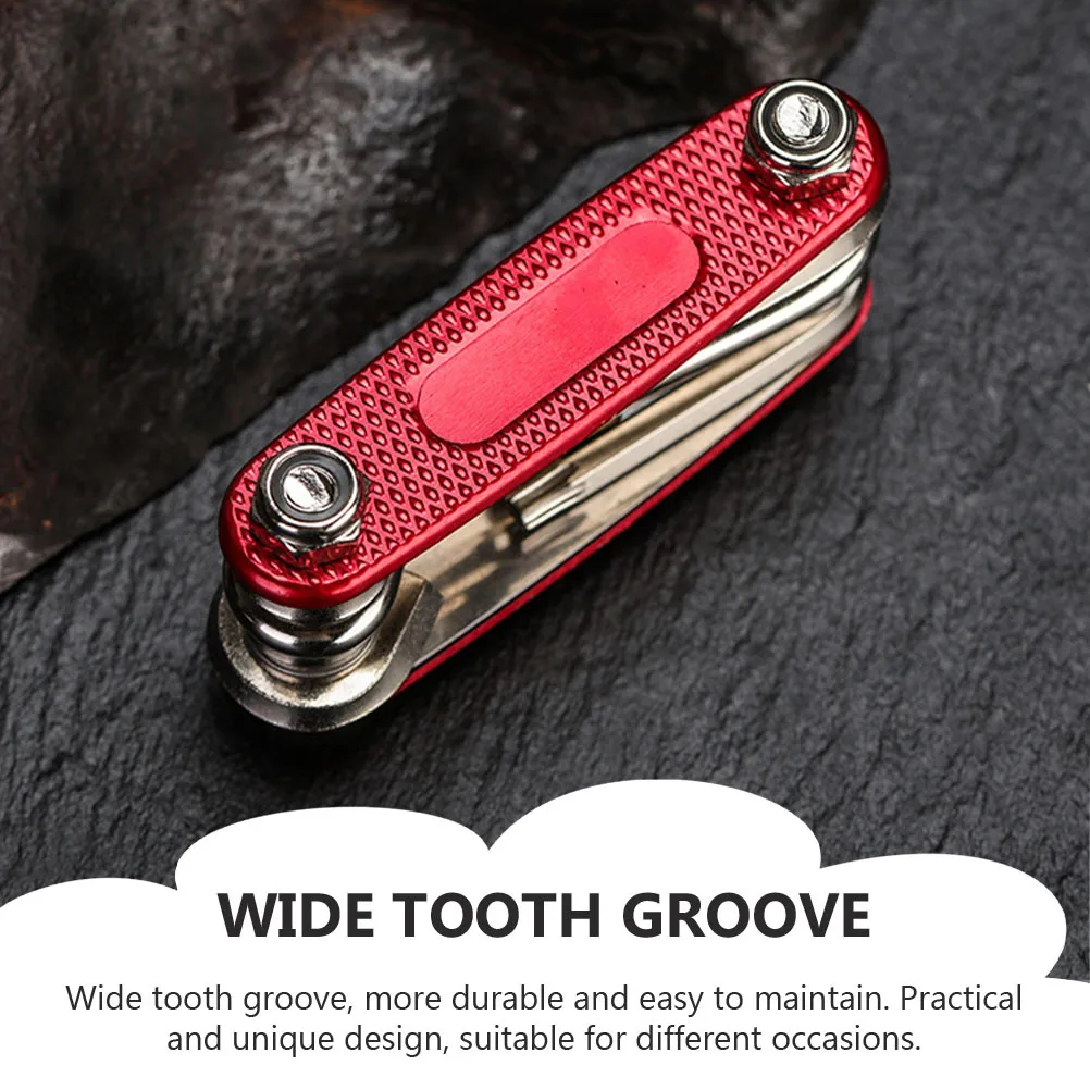 1pc Bicycle Repair Tool Kit Red Multi-Function Socket Wrench Set For Bike Maintenance Bicycles Repair Socket Kit Fast Wrench