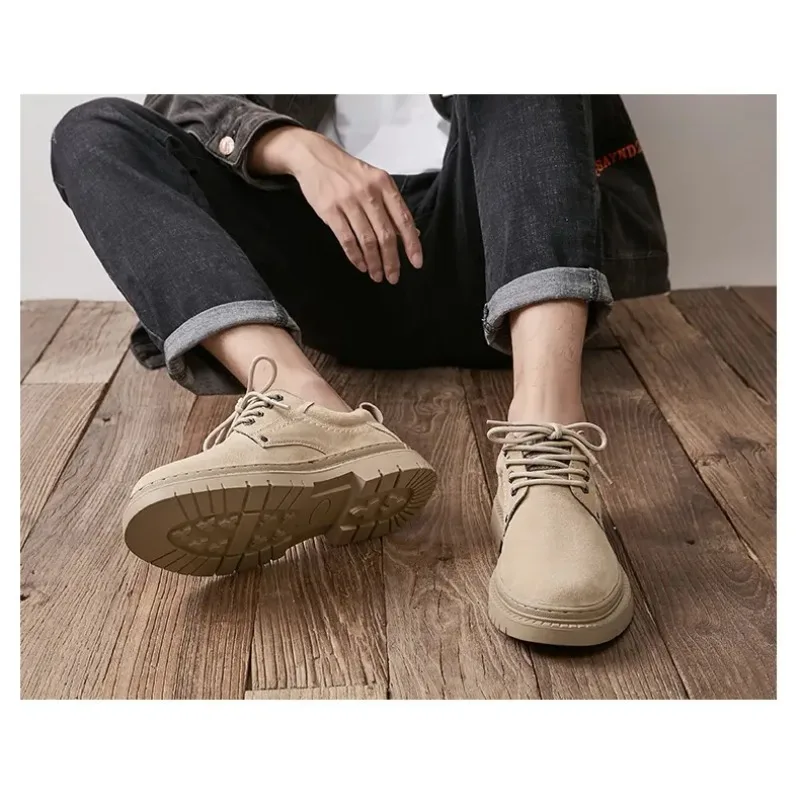2026 New British Style Men Leather Casual Anti-slip Shoes Classic Outdoor Antiskid Walk Sneakers Oxford Shoes Thick Bottom Shoes - Image 5