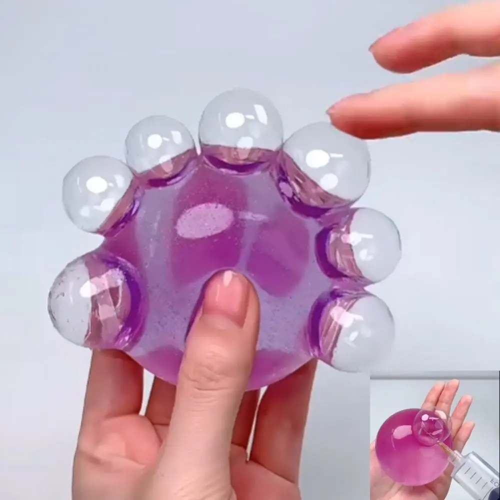 Squeezing Acne TPR Crystal Ball Solid Transparent Water Ball Pinching Realistic Creative Bubble  Pinching Toys