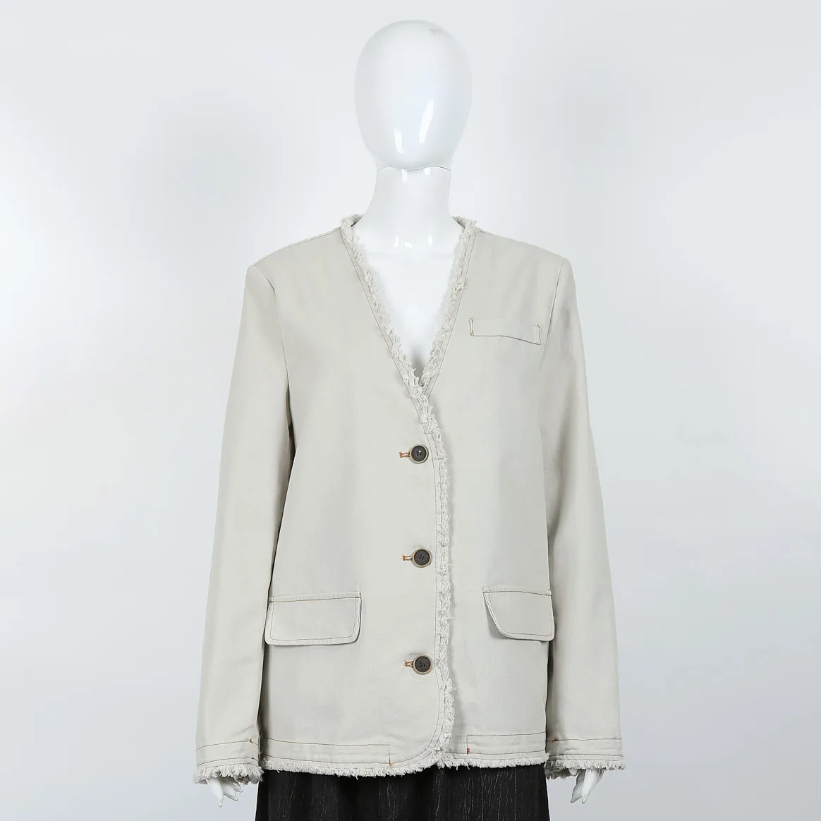 

2025 Women’s Single-Breasted Polyester Blazer - Office to Street Commuter Coat, Lightweight Autumn Winter Travel-Ready Solid Jac