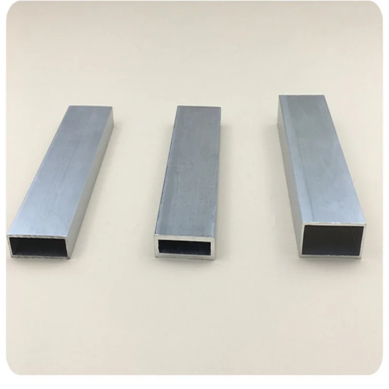 6x6~80x40mm Aluminum Alloy Square Tube 495mm DIY Model Car Frame Accessories Metal Pipe