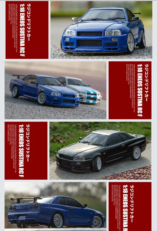 2.4GHz LD RC LD1899 1/18 RC Drifting Car With Gyroscope On-Road Alloy Body Shell Racing Cars Radio Control Children Toy Gift