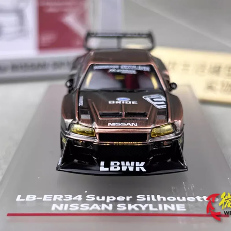 CM 1/64 Nissan Skyline GTR ER34 Legierung Spielzeug Kraftfahrzeug Druckguss Metall Modell Geschenke