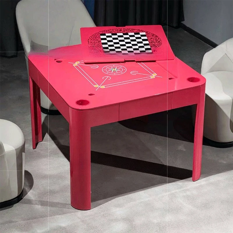 Italian manual mahjong table, household high-value solid wood egg table, modern villa four-in-one chess and card entertainment