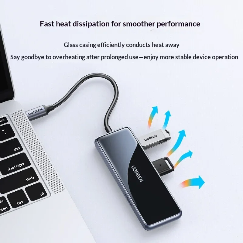 UGREEN 80129 USB C Hub with HDMI USB 3.0 SD TF Card Reader Type C Multiport Docking Station Adapter