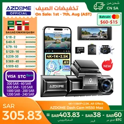 AZDOME M550 Max Dash Cam 4K+1K+2.5K Built-in GPS WiFi 150FOV Car Camera 24H Parking Monitor Night Vision Dash Cam For Cars