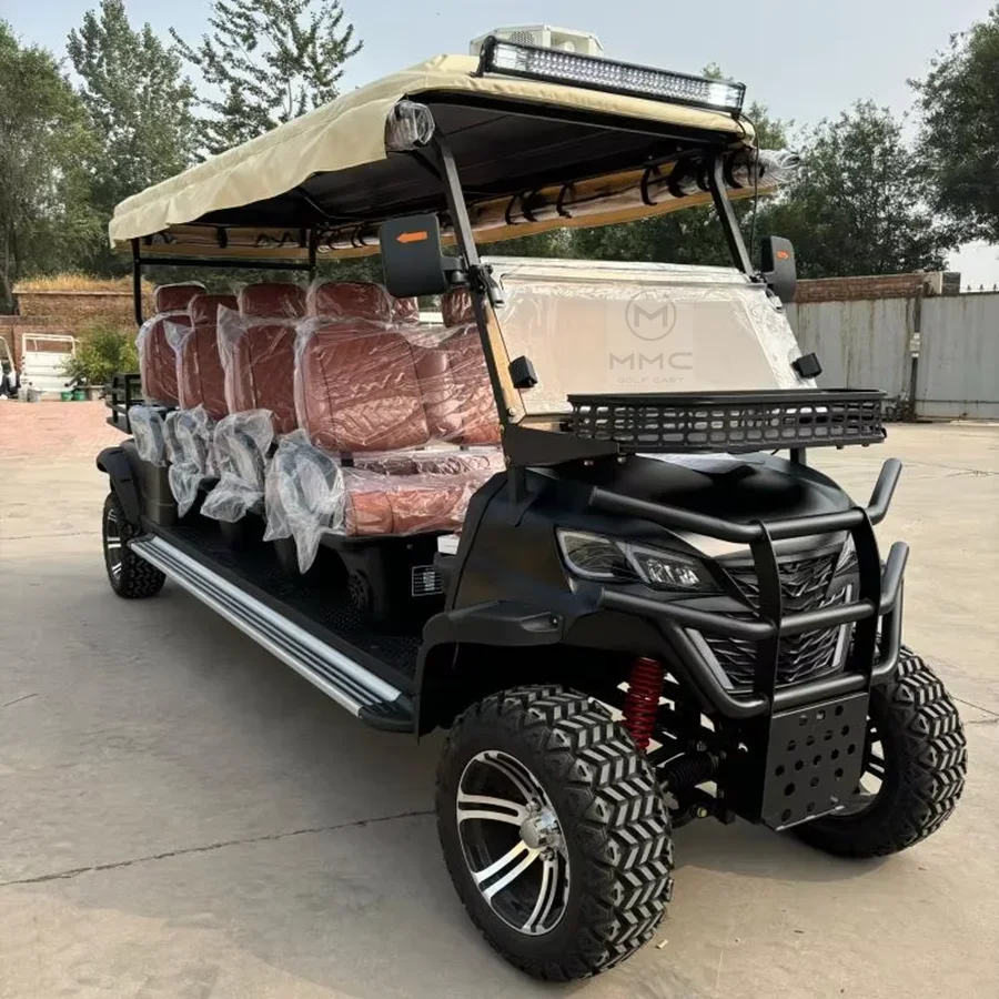 Custom  Factory Custom Street Legal Golf Cart 4KW/5KW/7KW Motor Lifted Electric Solar Panels 4 Wheel Off Road Golf Buggy