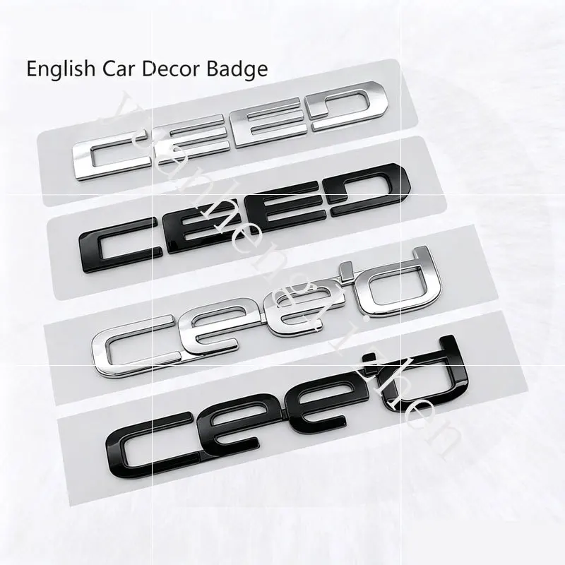 ABS CEED Logo Emblem Autoaufkleber Kofferraum-Emblem Heckaufkleber für Auto-Karosserie-Styling Auto-Styling Exterieur-Zubehör – Detail 1