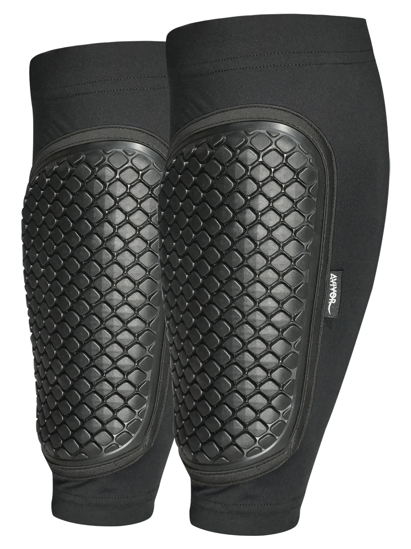 

AVIVOR Soccer Shin Guard Sleeves with Body-Mapped Protection & Emoji Gripper Perfect for Adults & Youth, Men & Women.