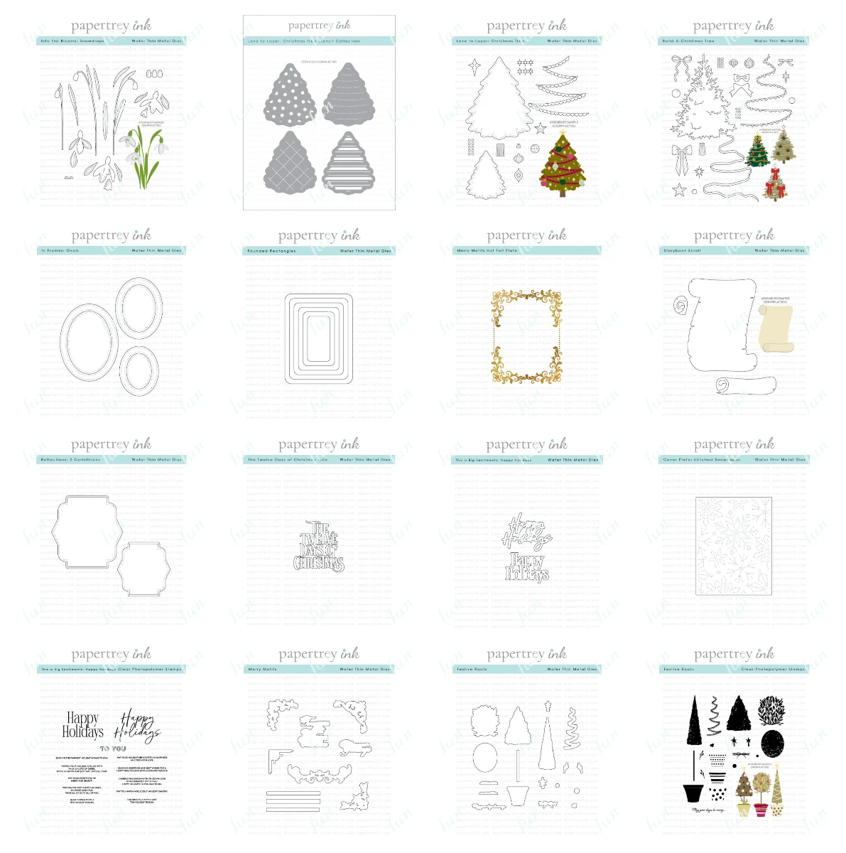 

Build-a-Christmas Tree Metal Cutting Dies DIY Scrapbooking Photo Album Decorative Clear Stamps Embossing Paper Card Crafts Die